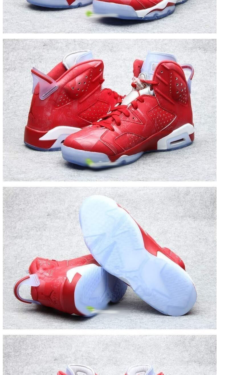 非初色旗舰莆田纯原乔6代slamdunk白红灌篮高手樱木花道男鞋篮球鞋 40