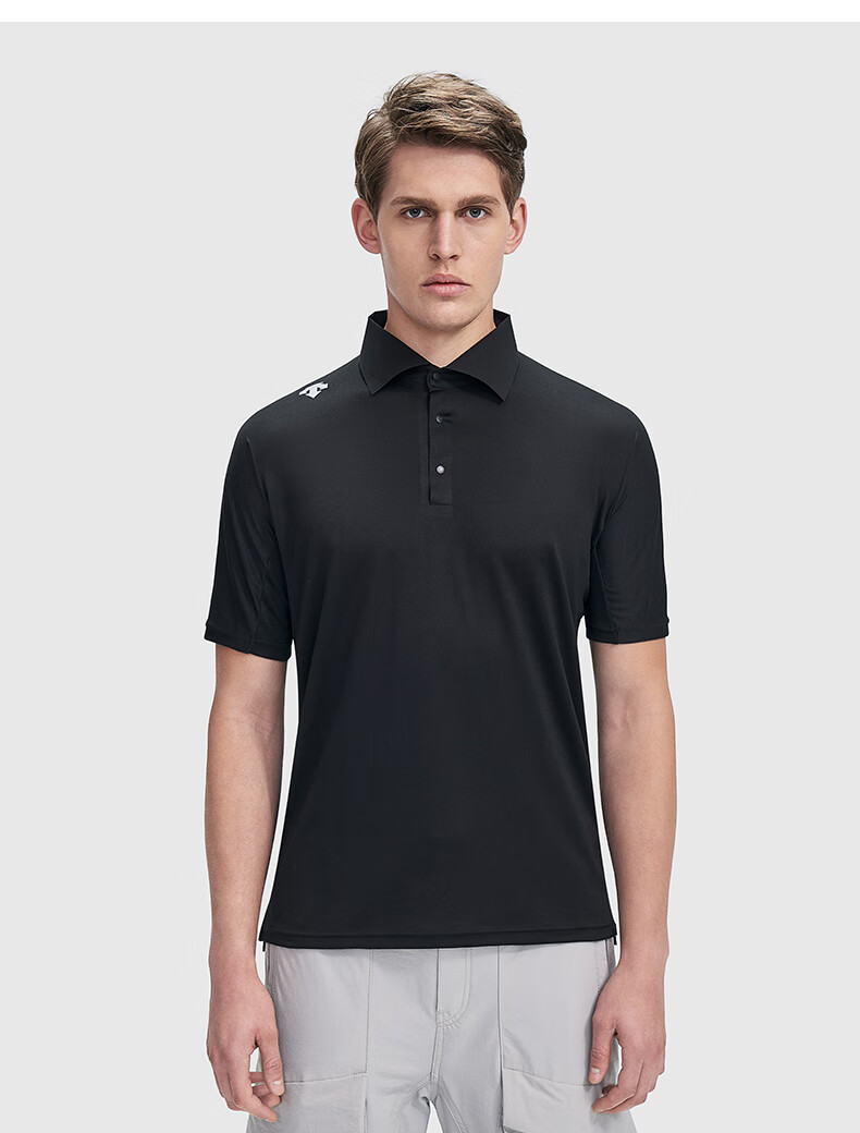 descente迪桑特铁人三项男子铁三运动短袖polo衫d1211nps52深蓝色nvxl