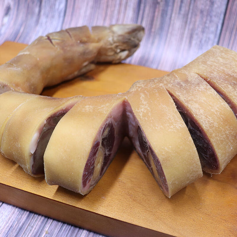 云南特产火腿脚整支1200克腊肉肠衣培根肉家用农家自制美食腊排骨