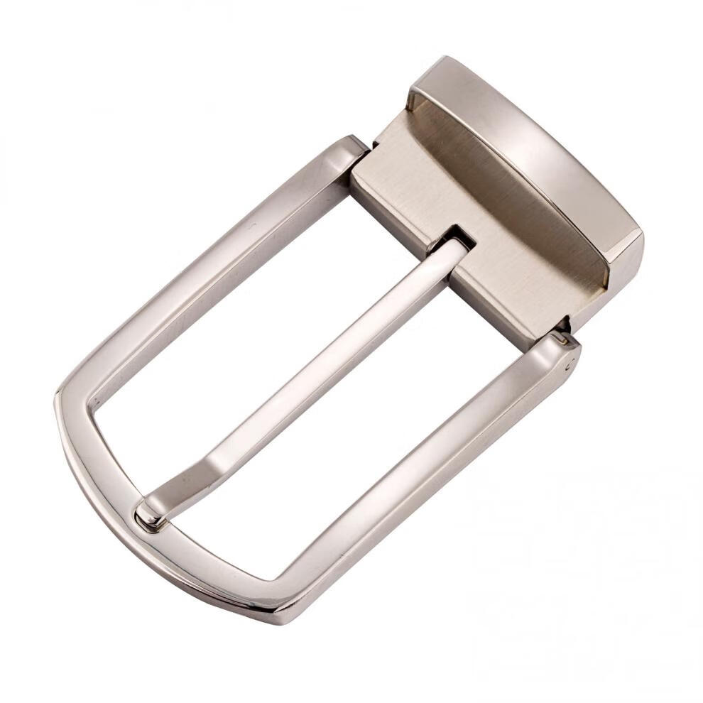 高品质304不锈钢拉丝亮面针扣男士皮带扣耐磨防过敏钢扣腰带头3.