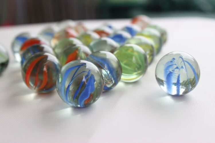 弹球玻璃球游戏机弹玻璃珠14毫米小号玻璃球25毫米弹珠大号套牛机弹珠