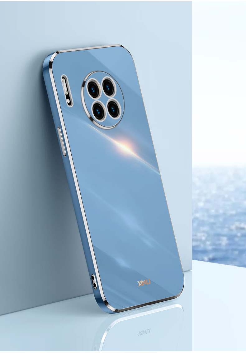 munu华为mate30手机壳mate30直边电镀硅胶保护套tasan00男女包镜头