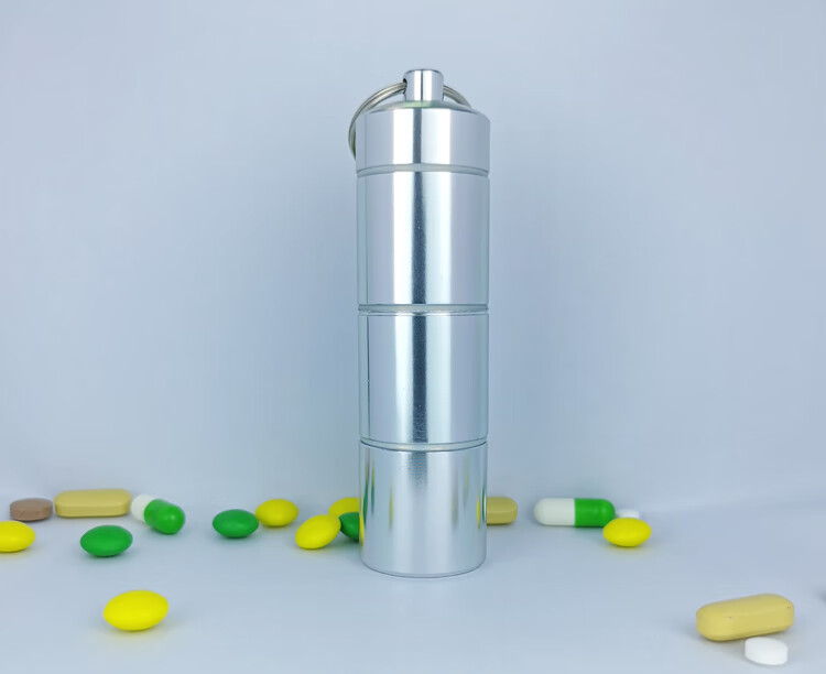 便携式药盒装药瓶随身迷你小药瓶盒子分装药筒药片药丸密封罐小号1格1