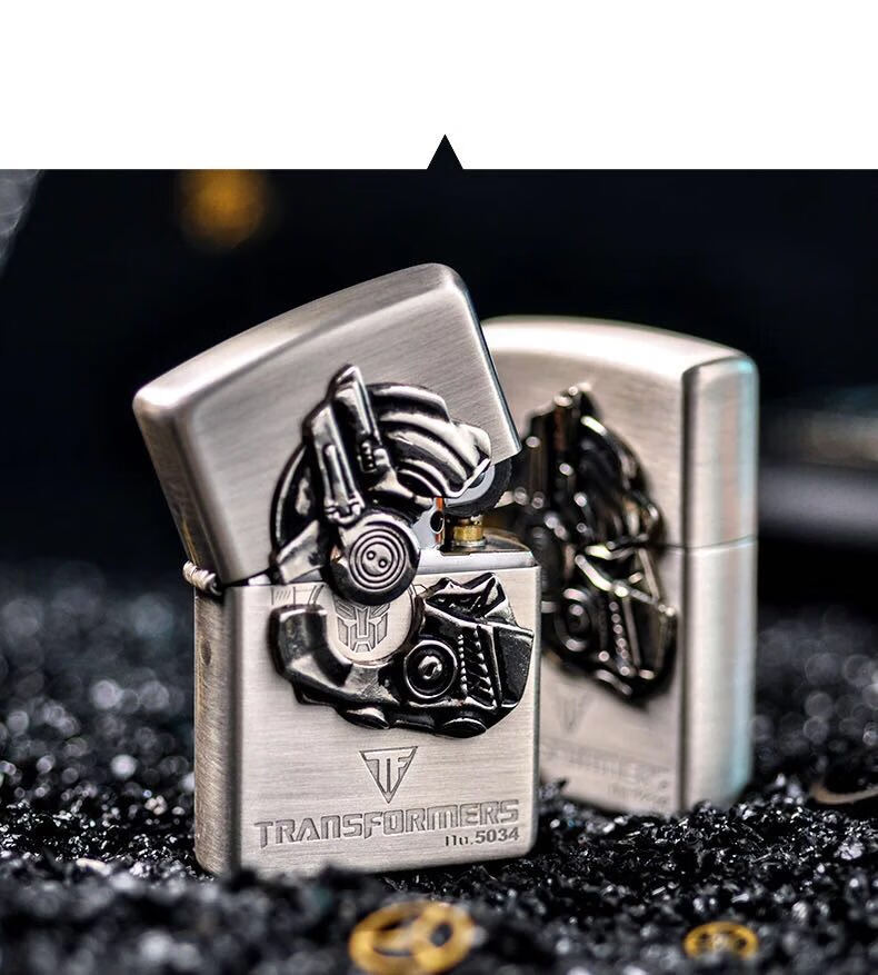 打火机zippo变形金刚送男友收藏级男士煤油火机zppo 大黄蜂((套装))