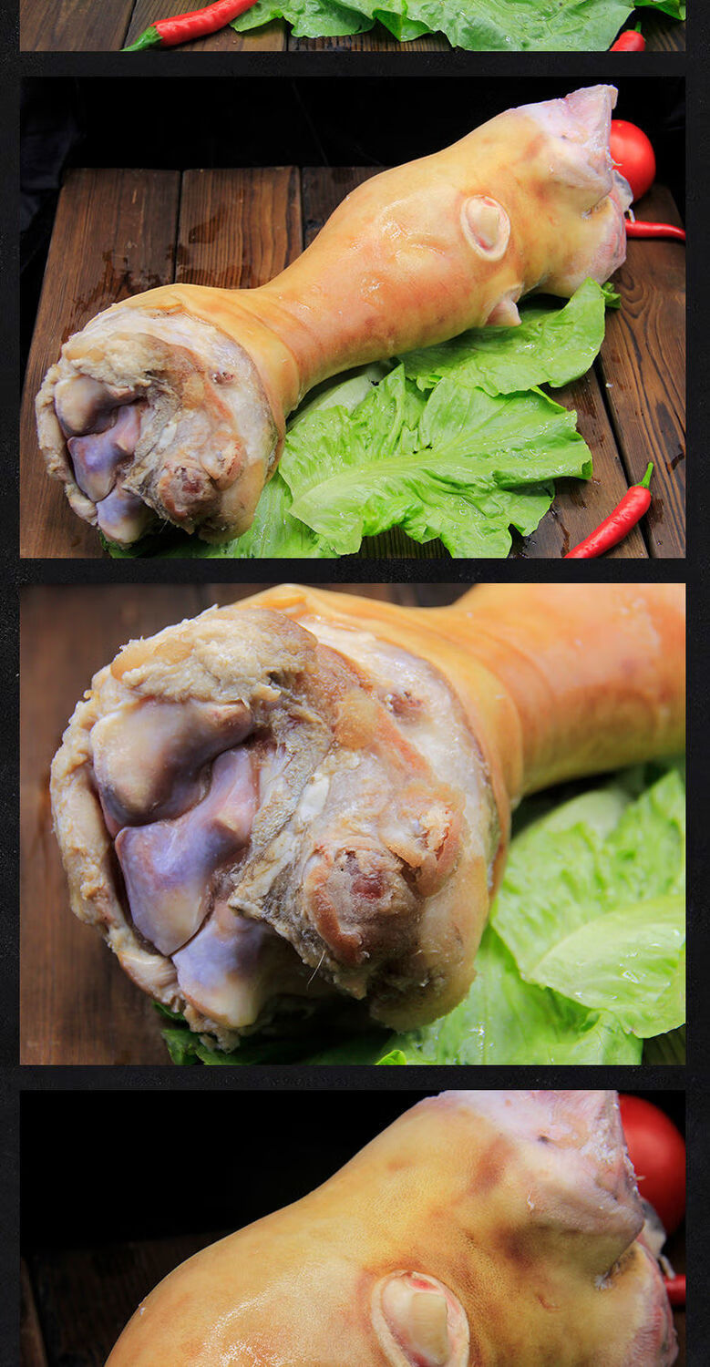 新鲜黄牛蹄子整只牛脚生牛蹄块带筋骨小块农家散养牛肉去毛生牛蹄4斤