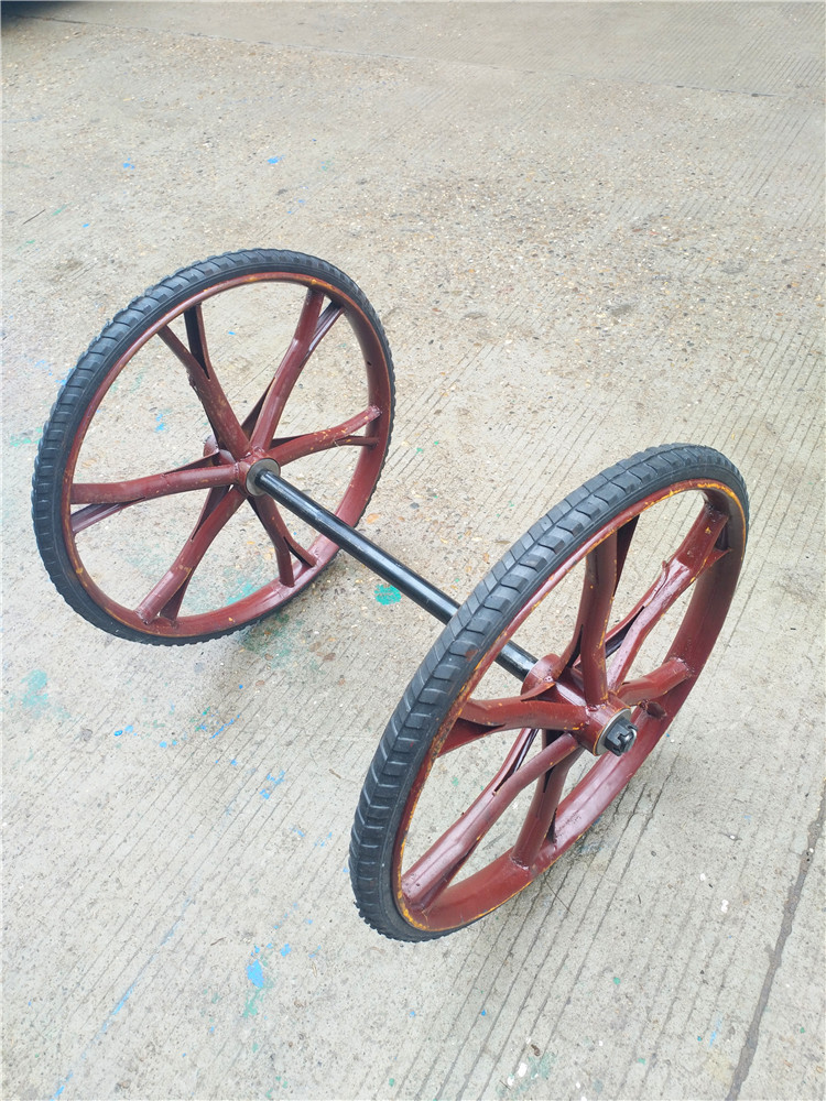 26实心胎死胎手推车工地斗车轮子家用板车环卫车轮胎车轱辘圆钢实心轮