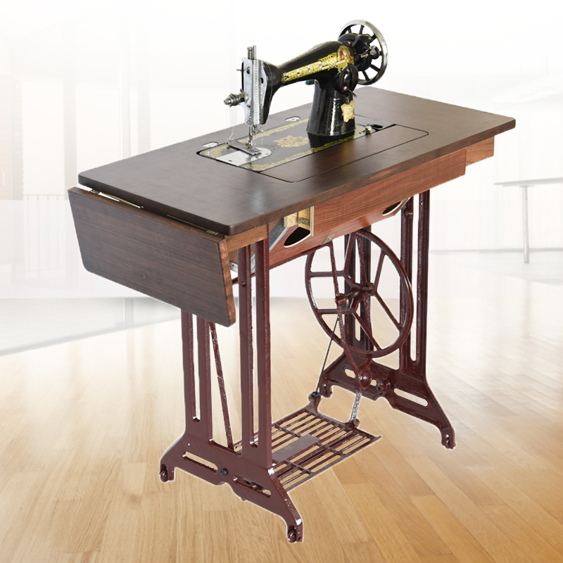 【】蝴蝶飞人蜜蜂牌老式缝纫机家用脚踩缝衣机上海衣车电动手动裁缝机