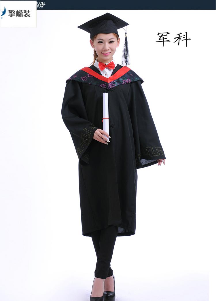 学士服大学生男女毕业照服装礼服高中毕业服文科博士服学院风帽子擎嵘