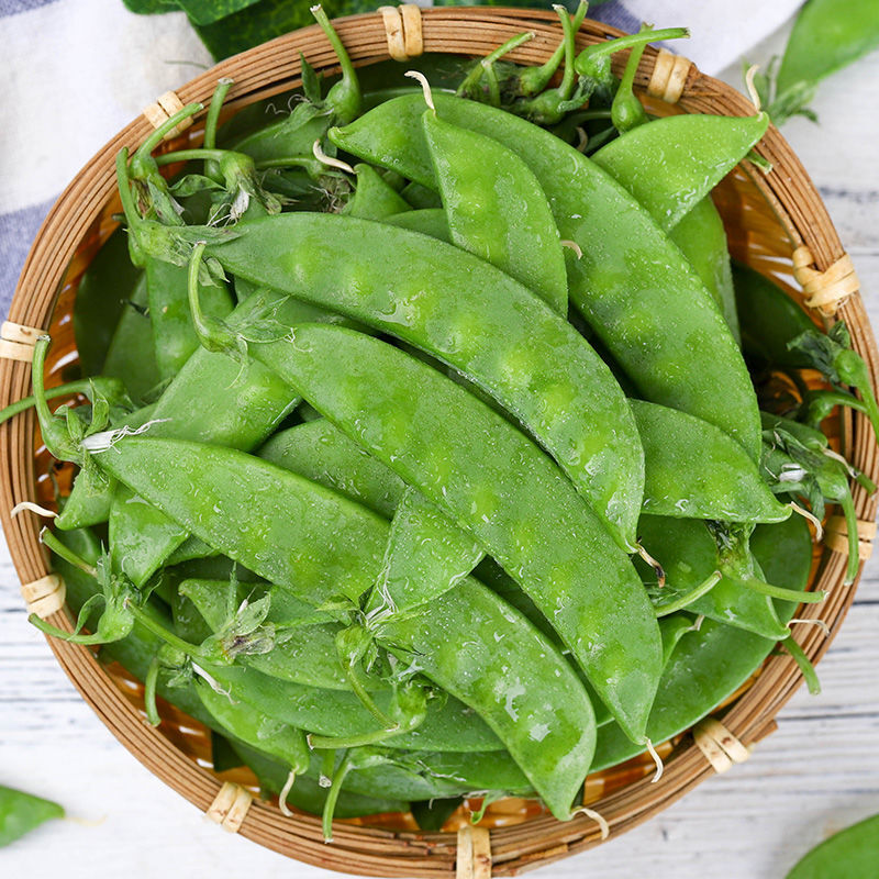 云南新鲜现摘荷兰豆带壳吃甜脆菜豌豆豆荚四季豆135斤蔬菜1斤尝鲜装