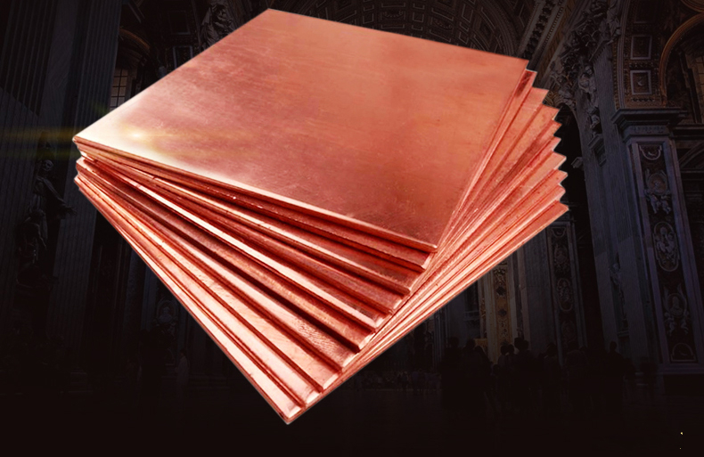 散热铜片t2紫铜板紫铜片红铜板导电铜板紫铜带056mm激光加工定制100