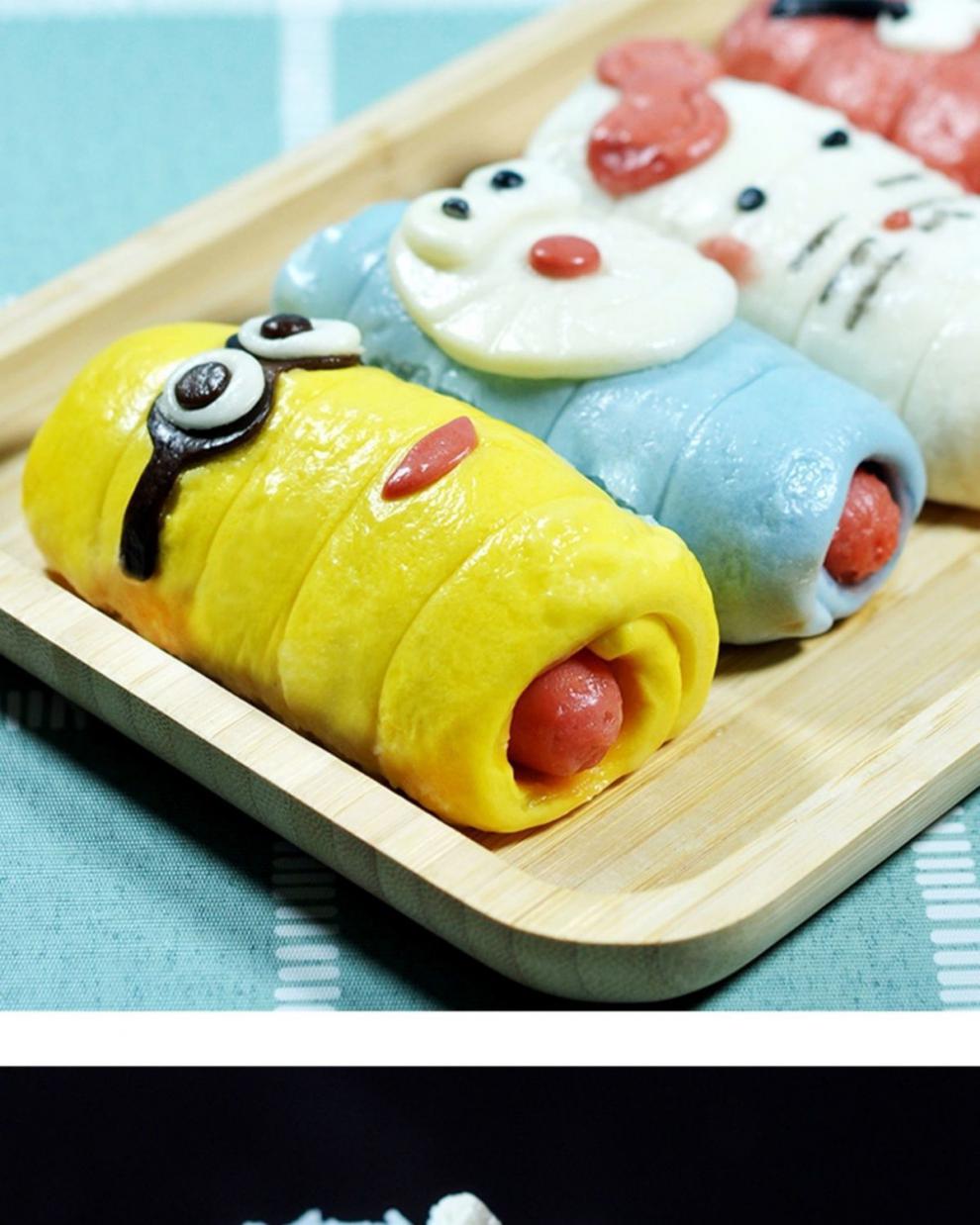 卡通热狗肠果蔬热场包子儿童面食可爱早餐速冻方便食品半成品卡通