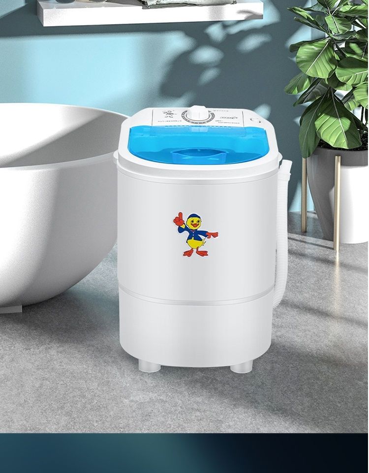 小鸭洗衣机小型单桶迷你带洗脱一体小型婴儿童宝宝半自动宿舍家用威力