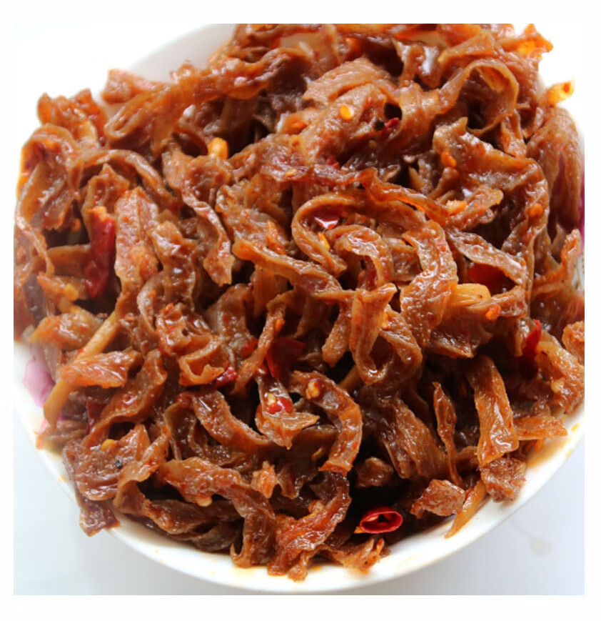 香辣魔芋干湖南怀化张家界特产麻辣零食小吃豆腐丝魔芋皮爽热卡【图片