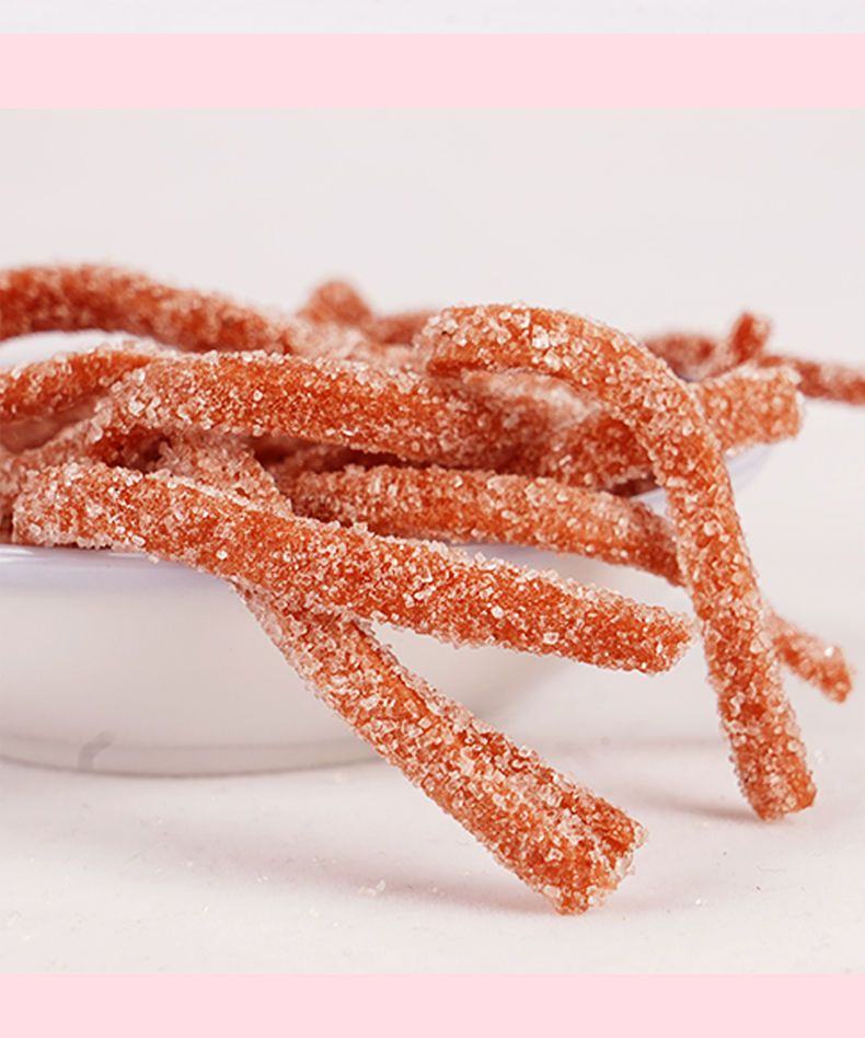 【京喜推荐】雪花山楂条山楂条酸甜可口山楂丝山楂制品零食山楂片卷 