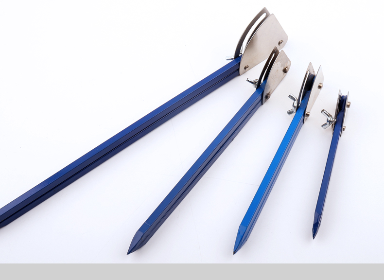 划规工业用钨钢合金铁圆规大号划归木工机械钳工划线器画规蓝色24寸