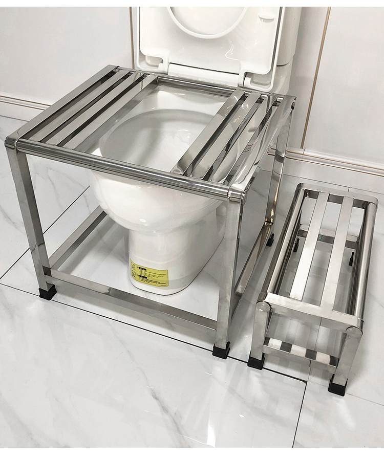 小米mi生态通用马桶坐改蹲架马桶蹲便凳蹲坑神器加厚不锈钢坐便改蹲便