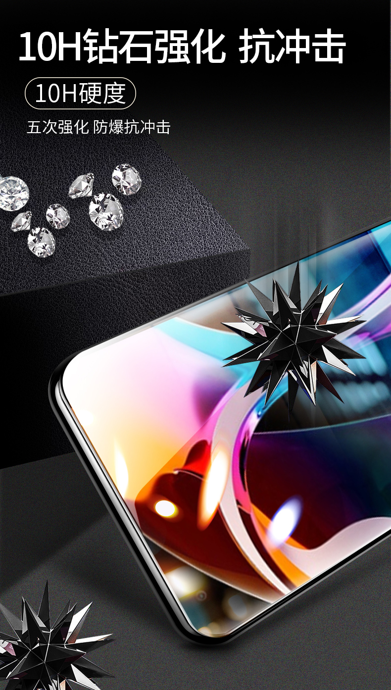 小米10pro 全胶陶瓷膜两片 小米其他型号