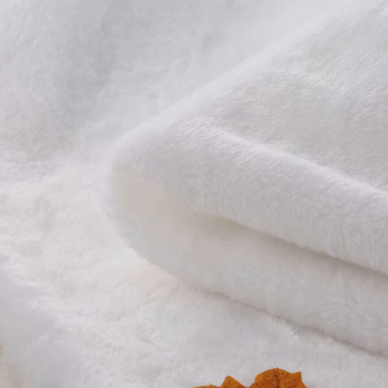 白色短毛绒布料展示垫布毛绒桌布摆摊布毛绒桌布毛毛毯柜台垫底布纯