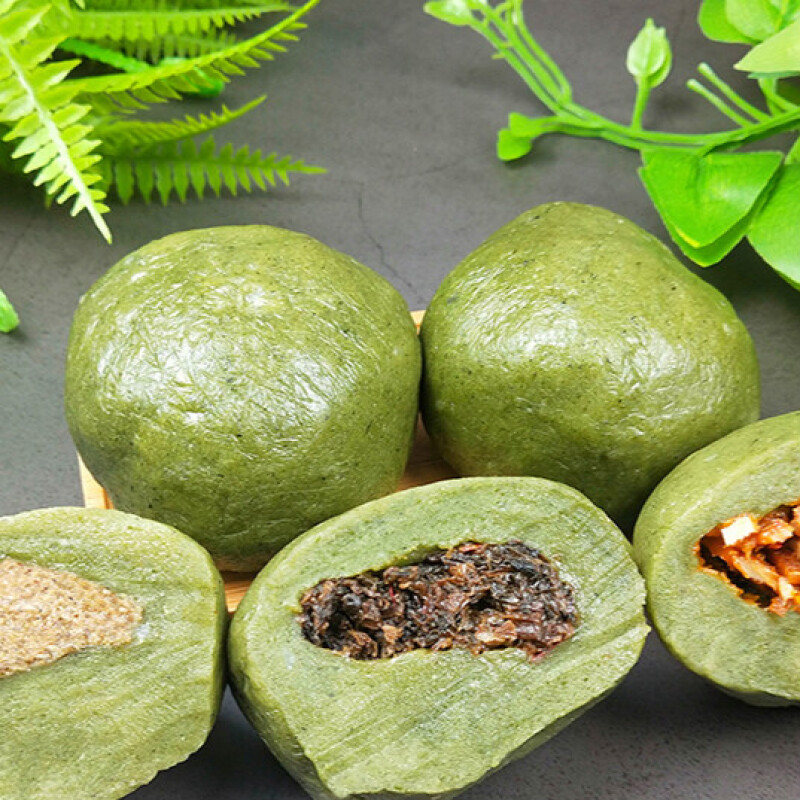 贵州特产铜仁棉菜粑清明草粑青团清明果糯米团子年糕点绵菜粑 酸辣