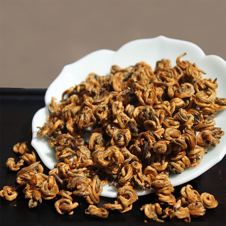 2021新特级黄金螺凤庆滇红茶云南蜜香金螺浓香型甘甜单芽茶叶500g