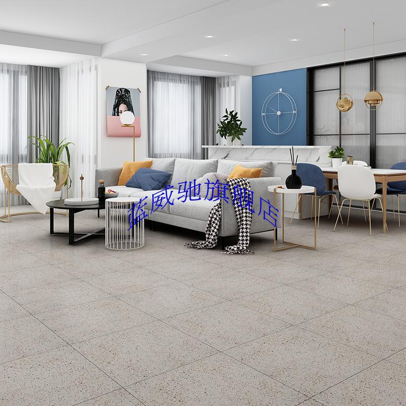 水磨石瓷砖600x600客餐厅仿古砖800x800服装店防滑地板砖灰色墙砖