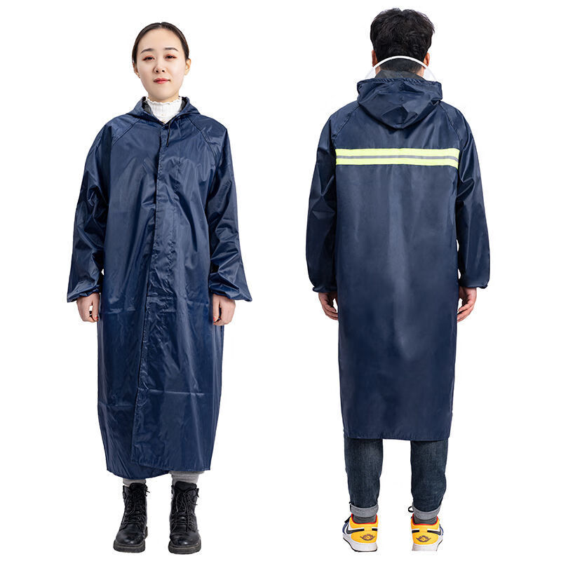 时尚防暴雨连体雨衣长款全身防水徒步户外加厚雨衣男女通用款军绿