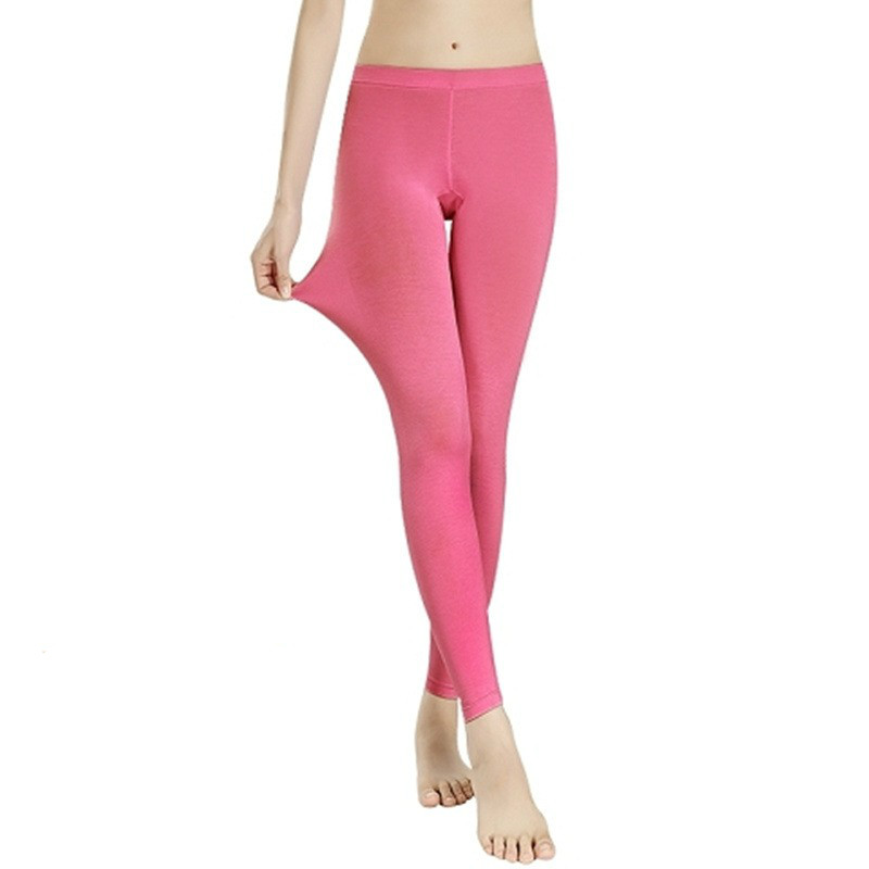 范哲莎单件秋裤女莫代尔内穿薄款打底裤修身大码毛裤紧身衬裤线裤保暖