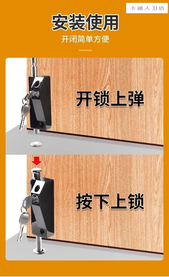 玻璃门锁办公室单双门开恒驰有框玻璃门锁铝合金门锁不锈钢门锁推拉