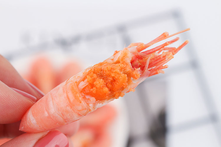 2020新货北极熊头籽冰虾北极甜虾80100熟冻5斤顺丰2150g812cm
