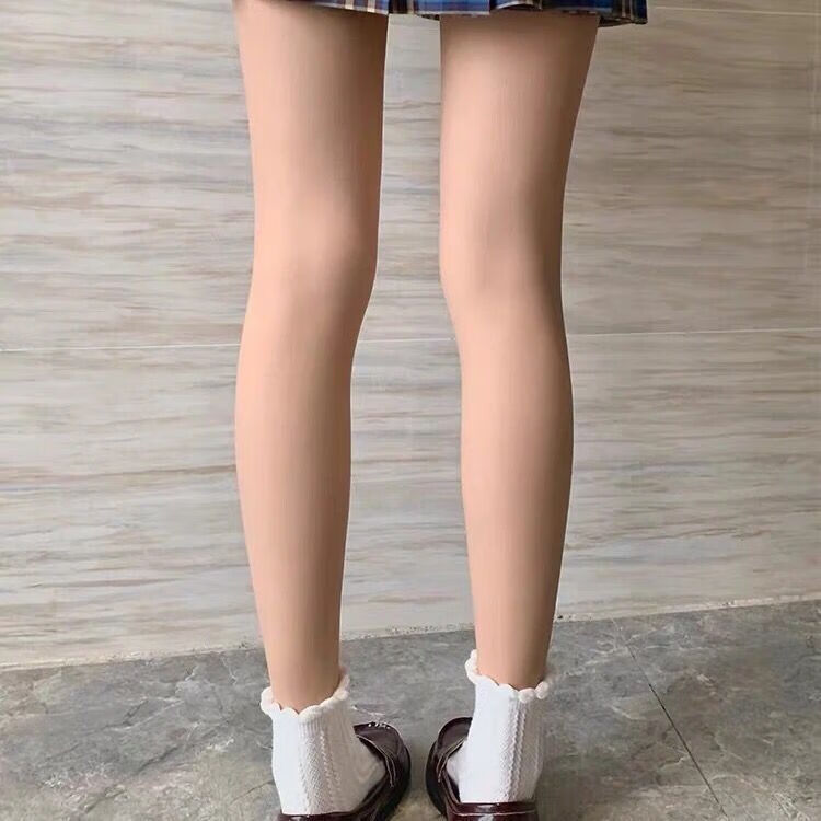 肉色连裤丝袜光腿神器女ins潮自然裸感加绒加厚美腿jk打底裤a自然肤踩