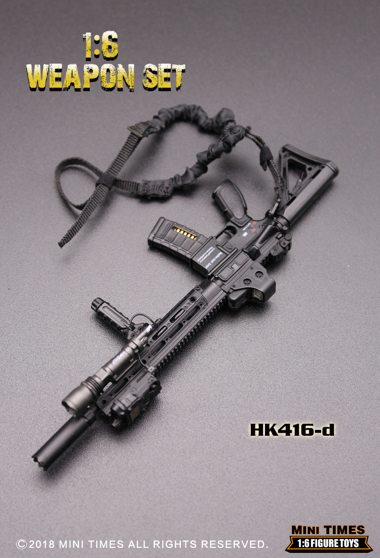 1:6兵人模型配件 玩具 mini hk416 模型枪 可拆卸 m4 b款【图片 价格