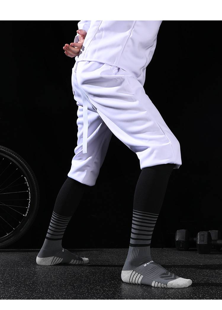 击剑袜 zhida制达夏季薄款击剑袜儿童少年成人毛巾底比赛训练运动袜