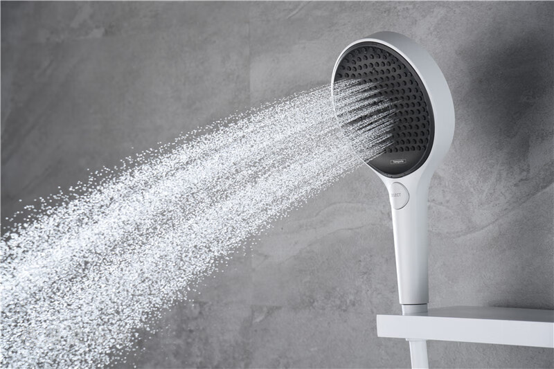 汉斯格雅(hansgrohe)汉斯格雅德国暗装恒温花洒境雨手持130白色置物台