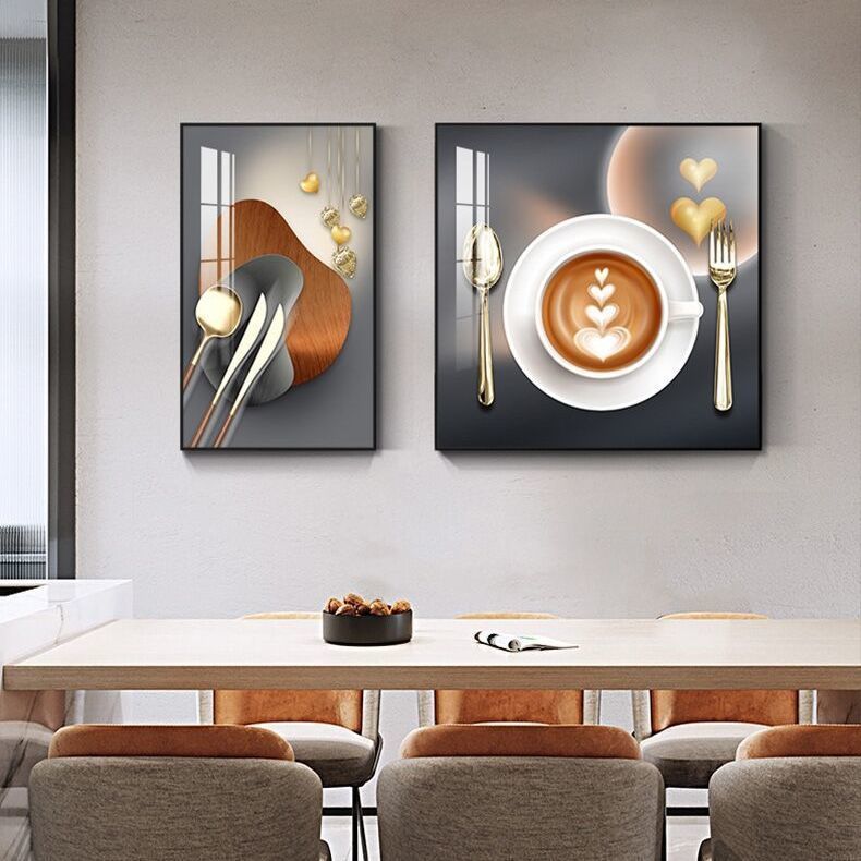 醉器妙装饰画新款餐厅装饰画现代简约客厅饭厅墙面挂画轻奢酒杯壁画