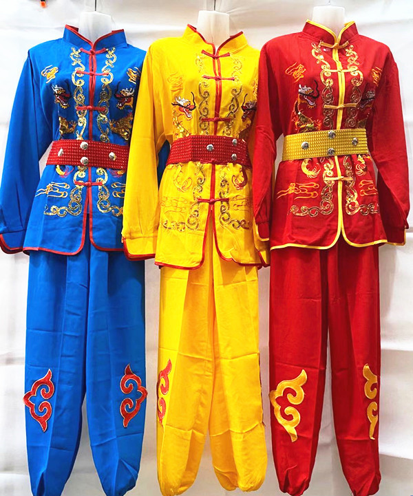 卡德迪扭秧歌服装男款锣鼓衣服打鼓服饰中老年舞蹈东北扭秧歌演出腰鼓