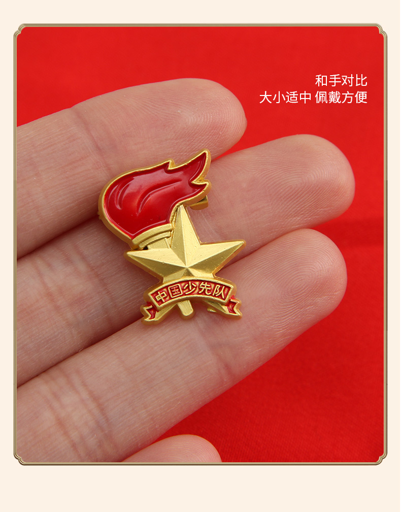 少先队队徽小学生少先队小学生2022年新款中国青少年先锋队标准型胸章