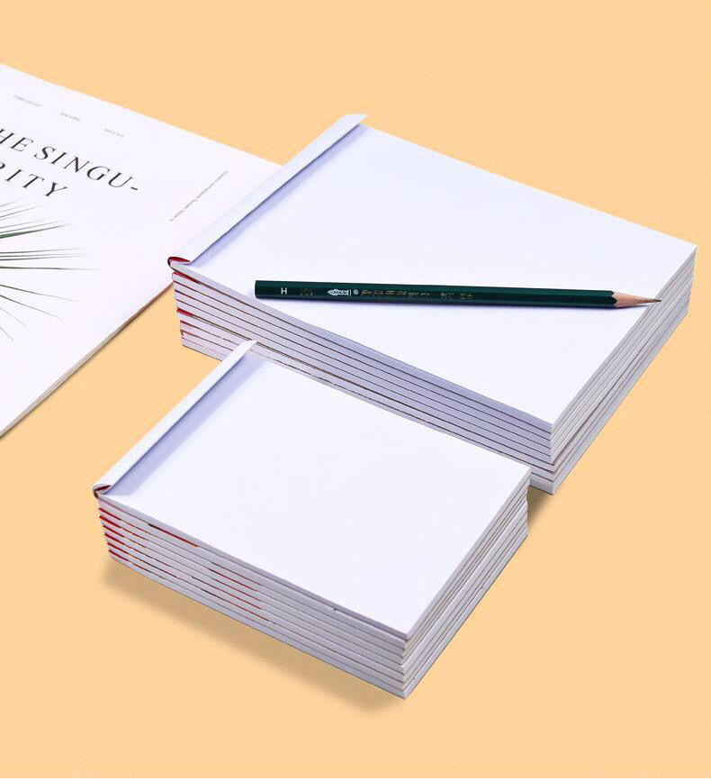 16k便条纸a6a5a4记事本空白本子小便签本信笺本大草稿本便条本a5规格