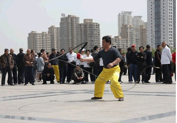 纯牛皮鞭响鞭 健身鞭甩鞭长鞭武术防身鞭陀螺鞭子 2.5米以下鞭身无红