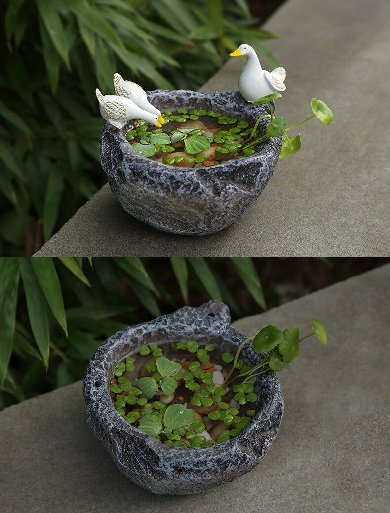 假山流水喷泉摆件阳台鱼池花园庭院微景观鱼缸流水瀑布生财办公室客厅