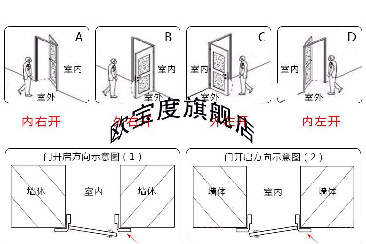 防盗门钢质入户门进户室外防晒带气窗通风窗子母门双开农村庭院门