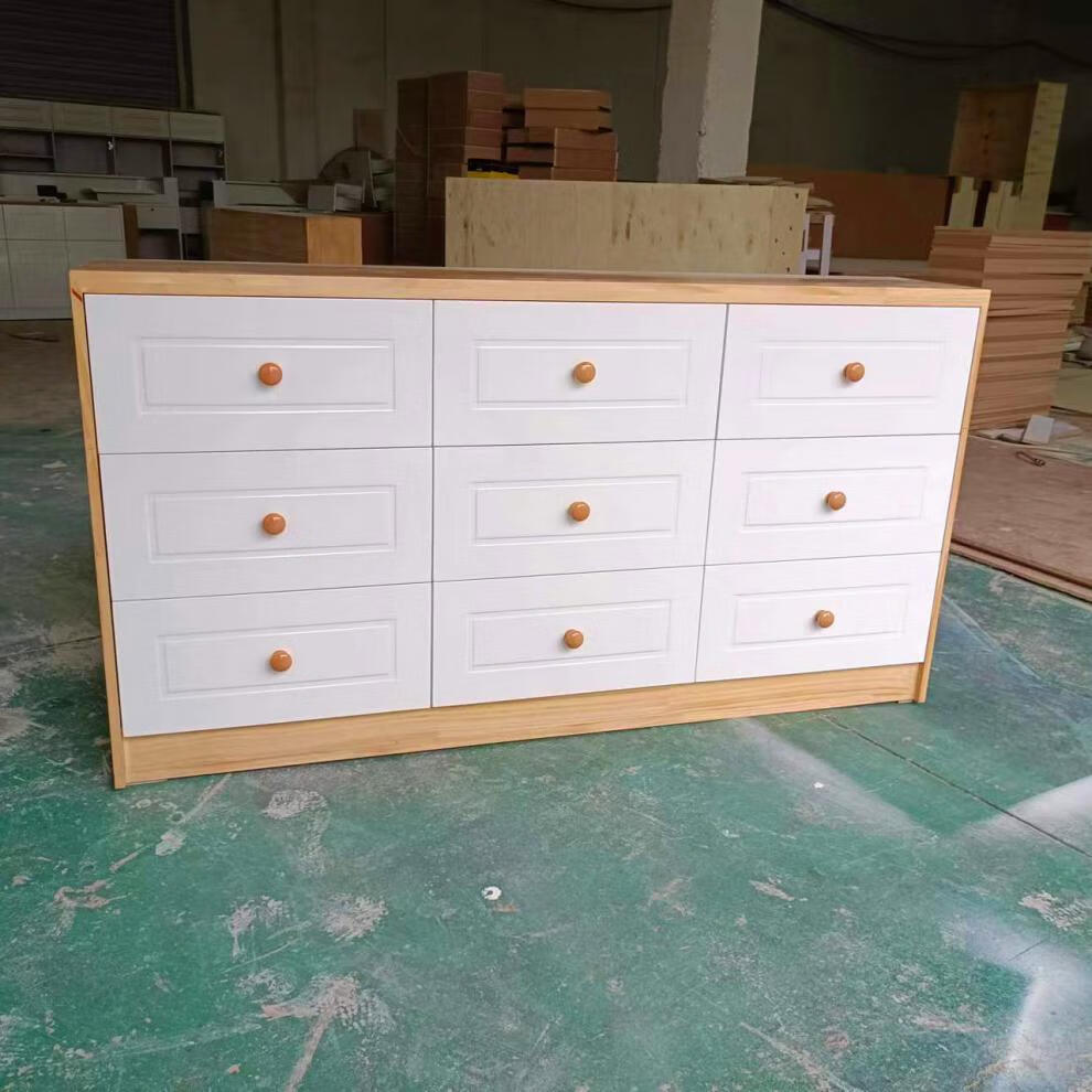 指甲油色板展示柜甲油胶收纳柜美甲地柜储物柜美睫产品实木置物柜