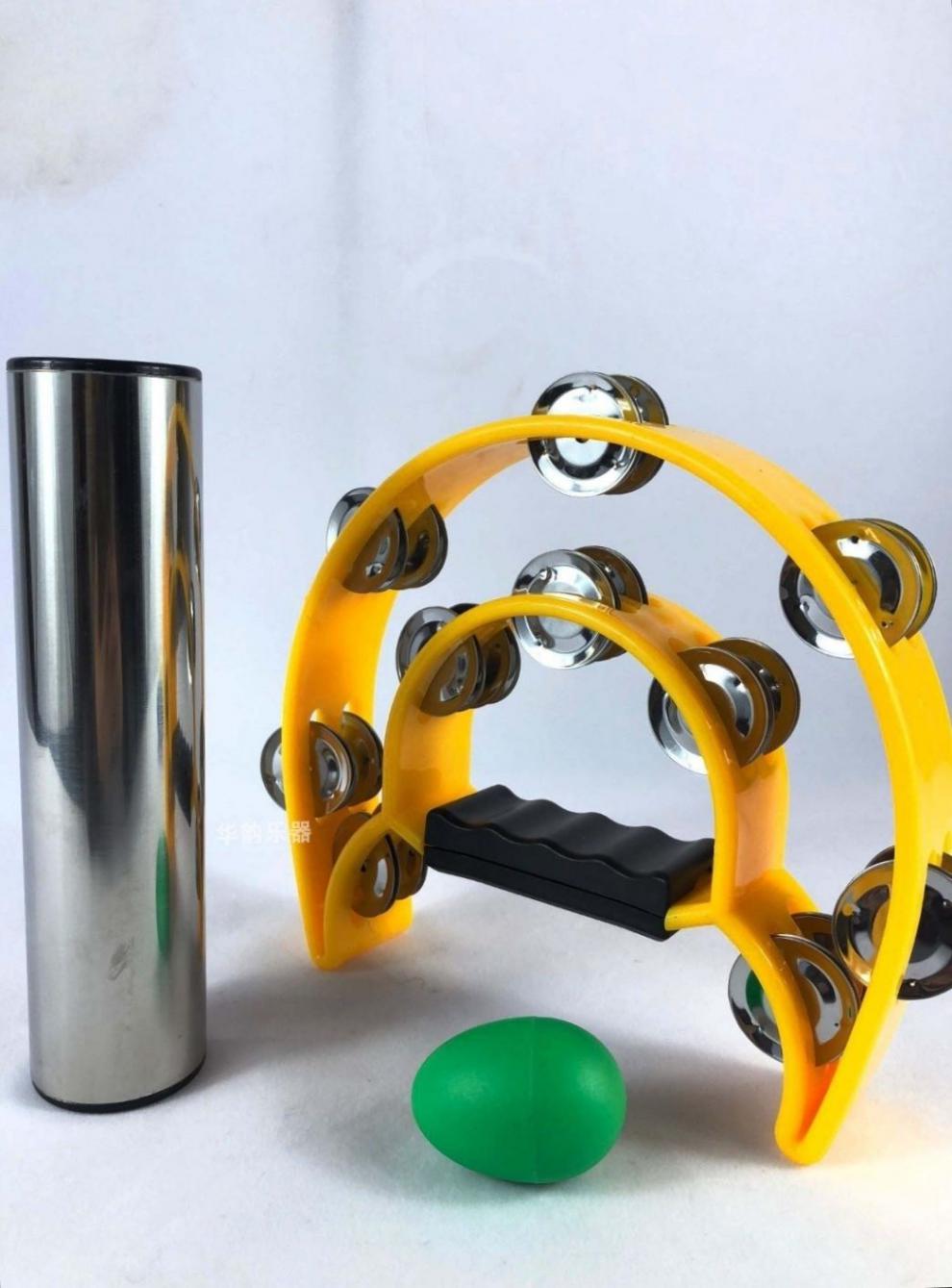 打击乐器金属砂筒不锈钢铁沙筒沙筒ktv乐队沙锤伴奏摇铃蓝色一套