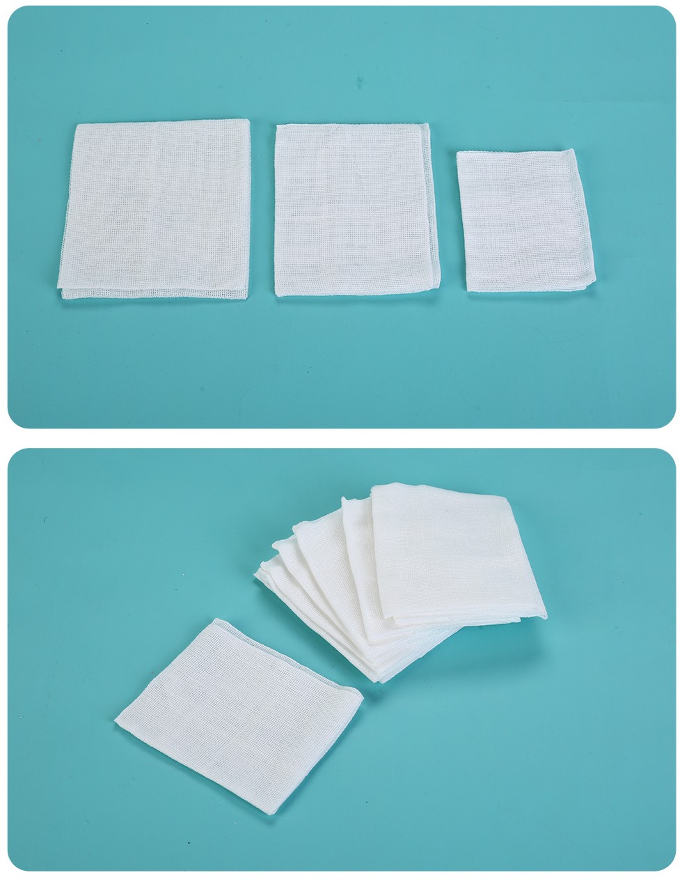 骏航医用纱布敷料无菌纱布块一次性伤口消毒包扎外科脱脂棉纱布片6x