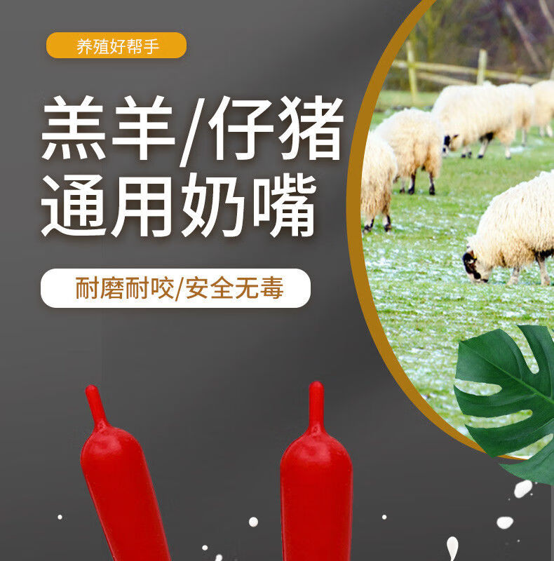 羊奶嘴头硅胶自吸小羊羔专用喂奶器饮料瓶可乐瓶喂羊神器小猪羊用饮料