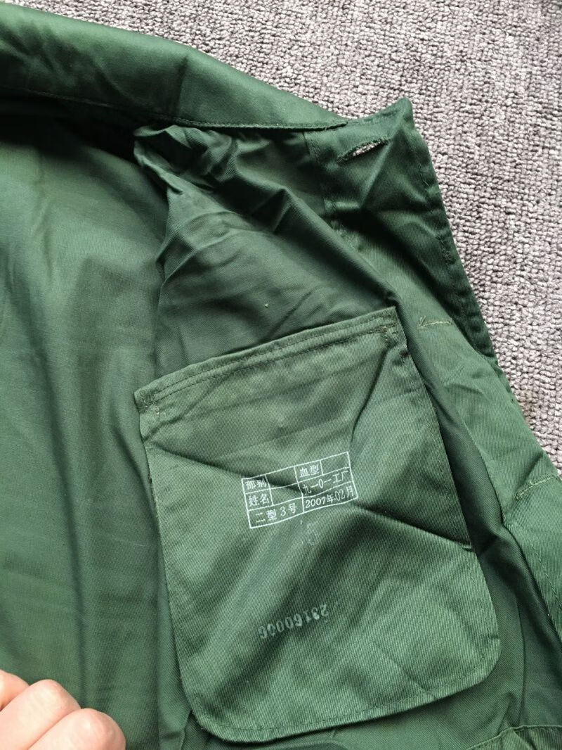 怀旧收藏库存老款87式冬作训冬训涤卡外罩工作耐磨外罩训练套装老式