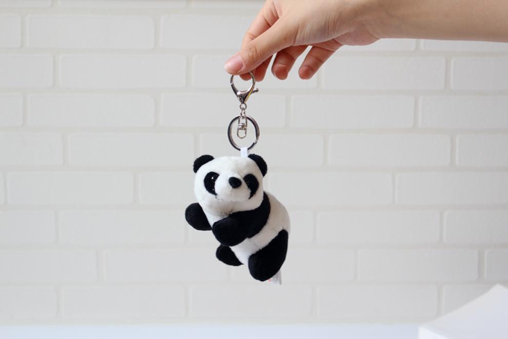 天才小熊猫周边花花同款立熊猫毛绒公仔钥匙扣背包挂件小礼品熊猫纪念