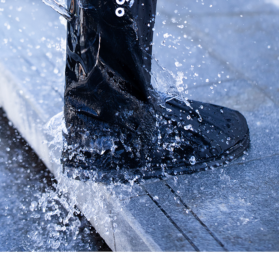 正雨防雨鞋套雨鞋套防雪防水防滑高筒骑行鞋套男士防雨雨天加厚耐磨脚