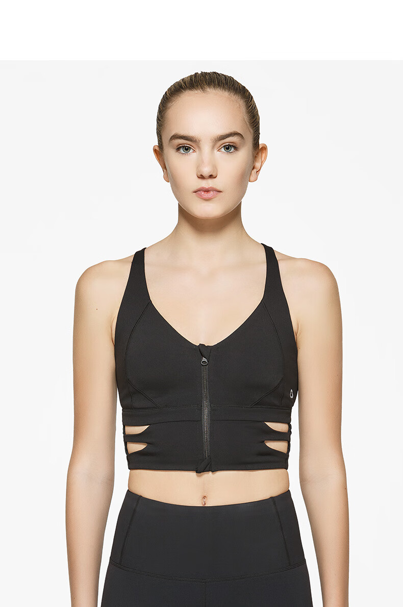 titika瑜伽服女背心式运动内衣高强度跑步健身文胸39002黑色1110l