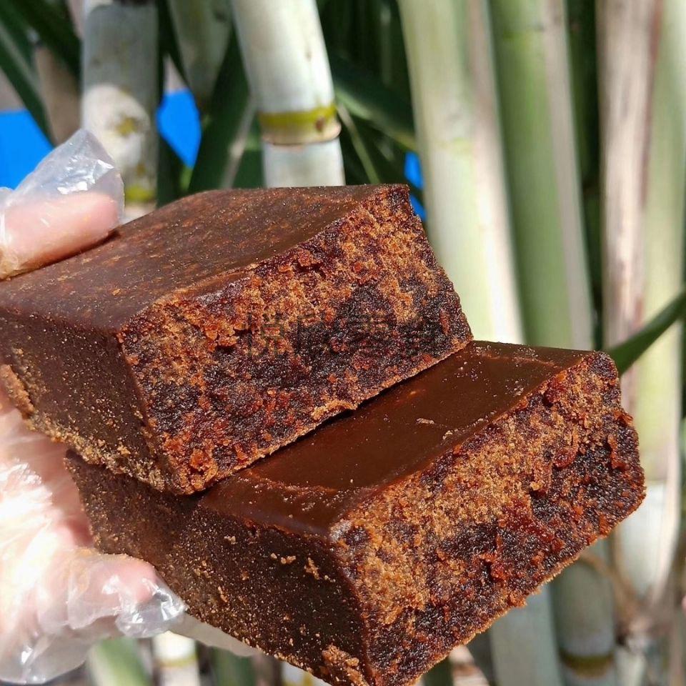 傣家手工红糖 500g 云南西双版纳特产傣家手工红糖纯甘蔗竹叶笋壳包装