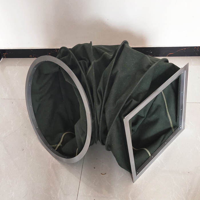 方圆风机软连接防火耐高温硅胶布排烟管道软接头帆布通风伸缩风管